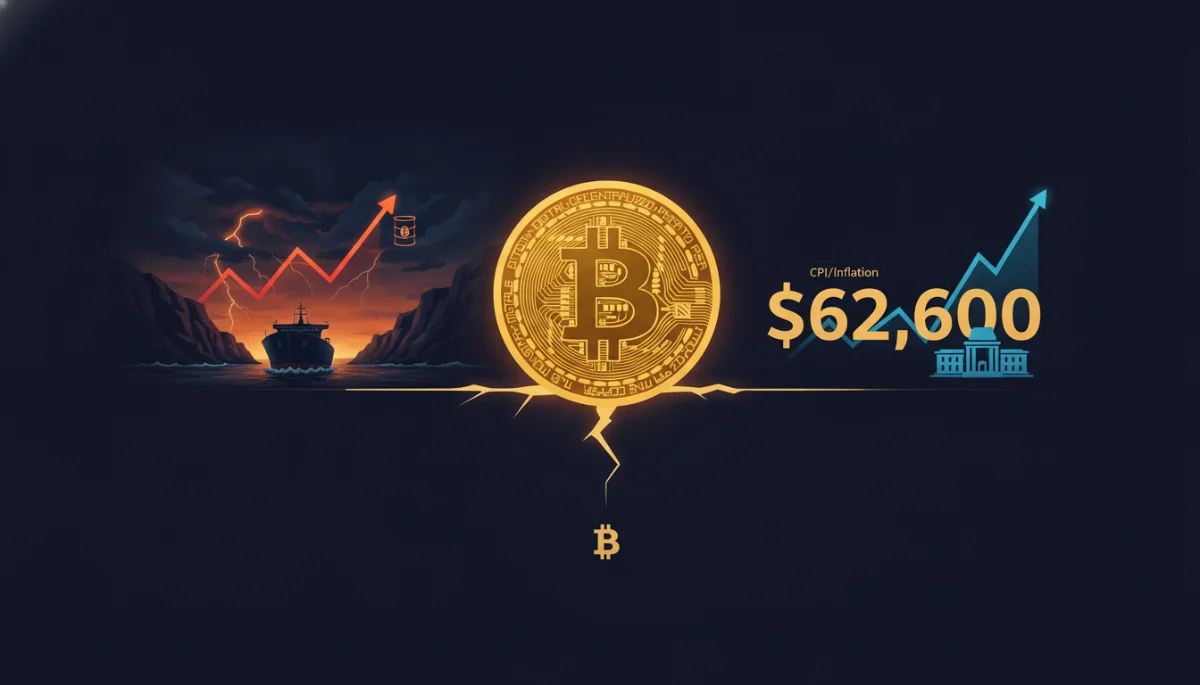 Bitcoin à 62 600 $ : tensions géopolitiques et incertitudes inflationnistes